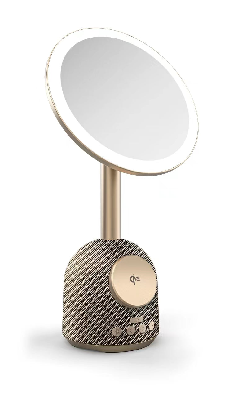 GlowTune Mirror - 3in1 Mirror, Speaker & Wireless Charger
