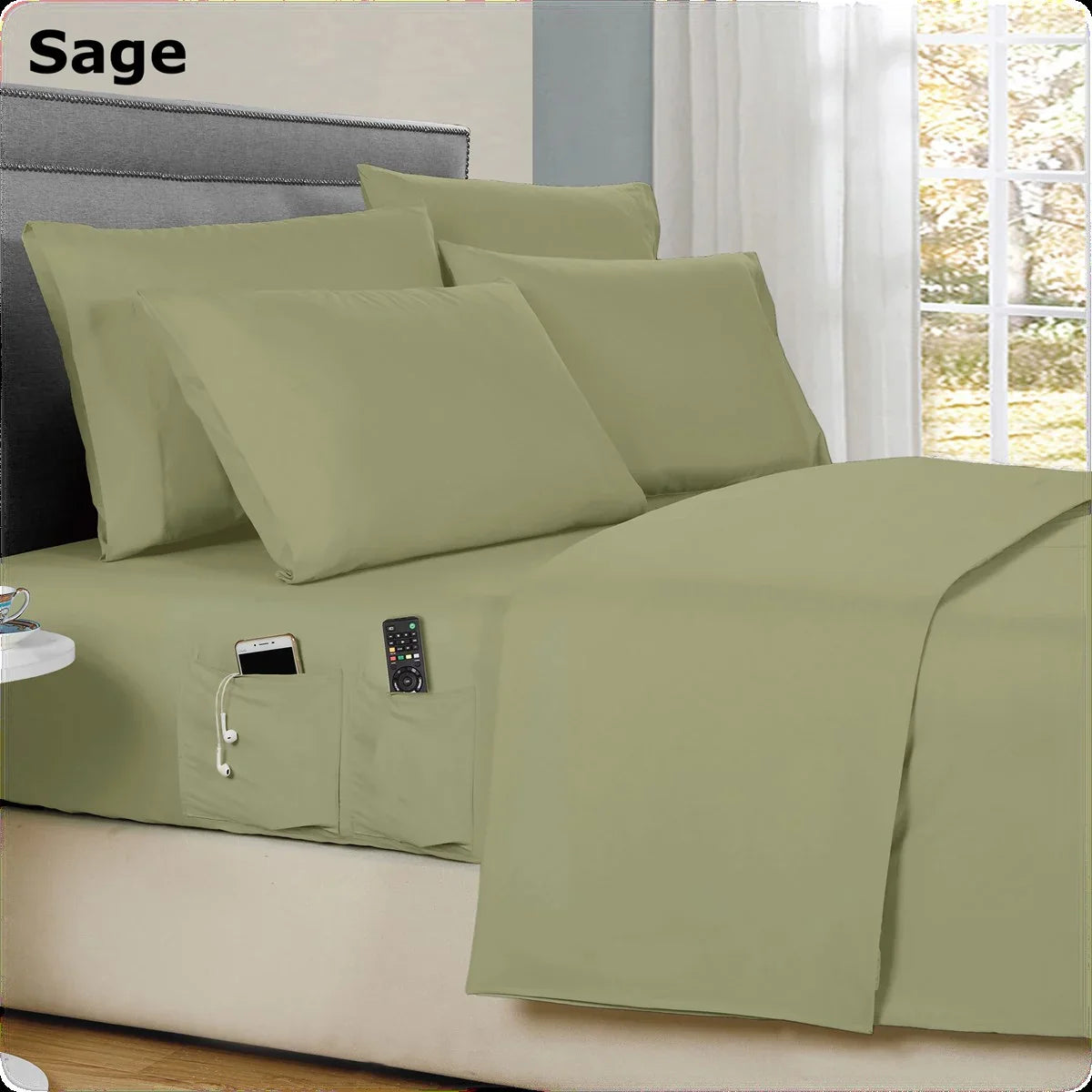 Smart Pocket 4 Piece Sheet Set