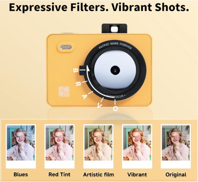 Instant Print Camera with Bluetooth Printer