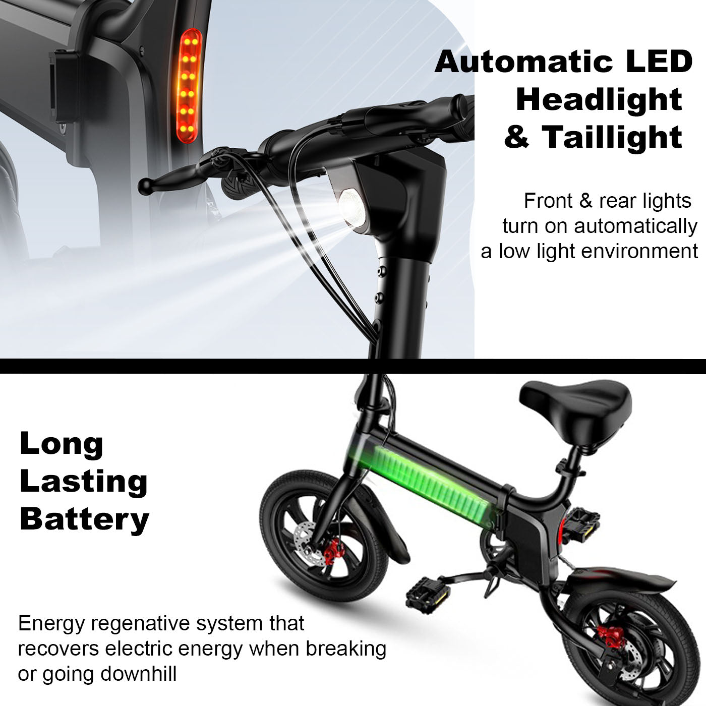 Foldable Electric Bike with App – Let It Ride Tech