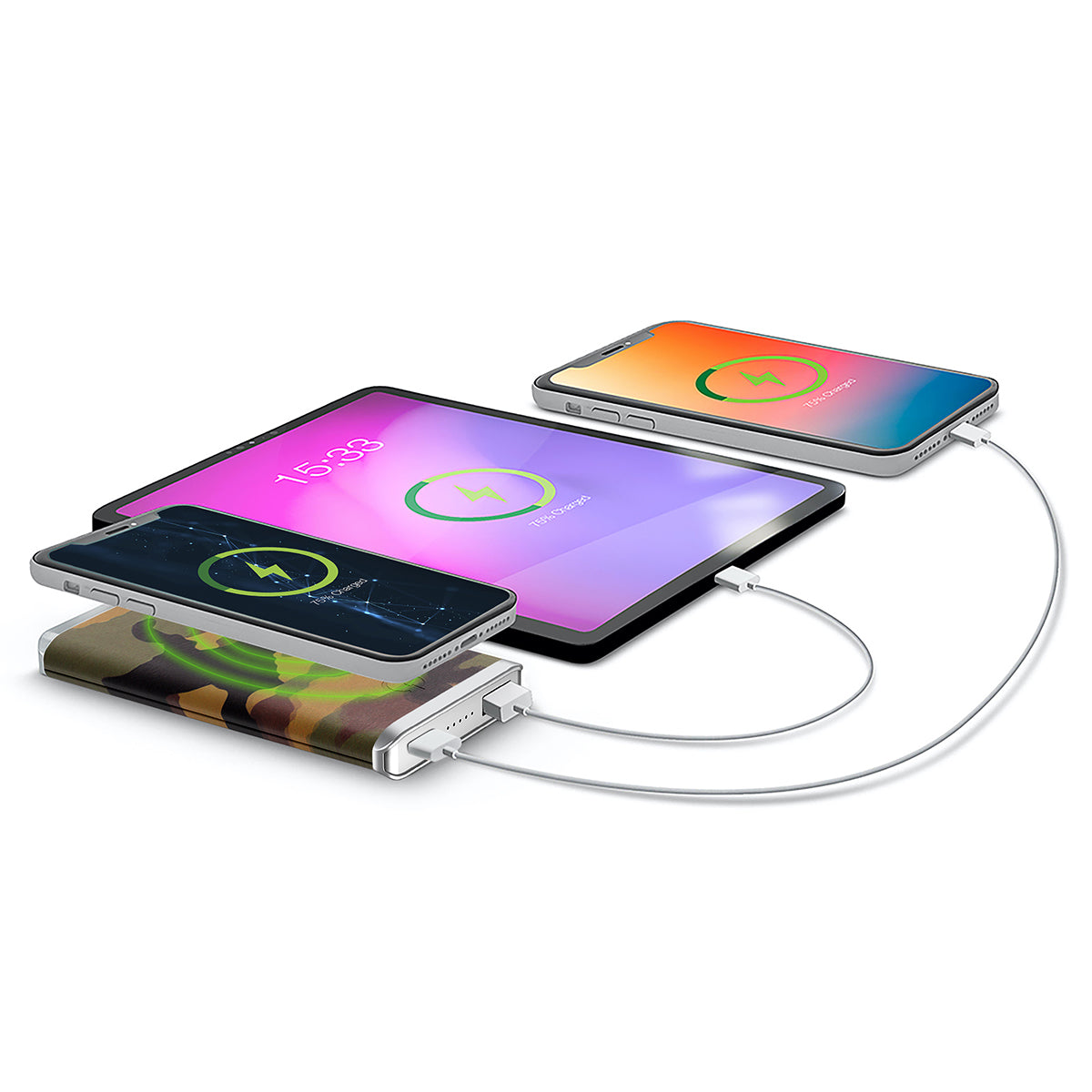 Leather Wireless Charging Power Bank