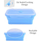 Collapsible Silicone Food Storage Container Set of 4 with Collapsible Mug