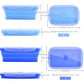 Collapsible Silicone Food Storage Container Set of 4 with Collapsible Mug