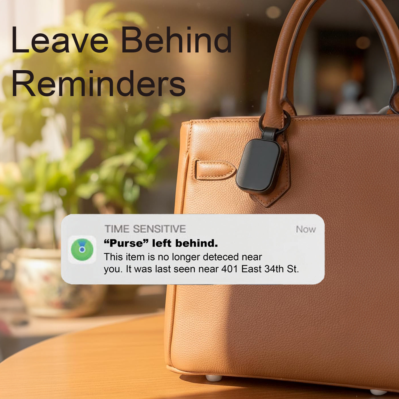 Universal Leather Tag Tracker (Apple Find My & Android/Google Find Hub)
