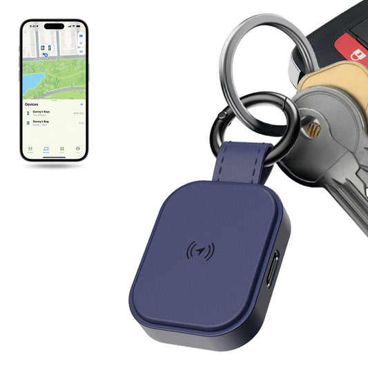 Universal Leather Tag Tracker (Apple Find My & Android/Google Find Hub)