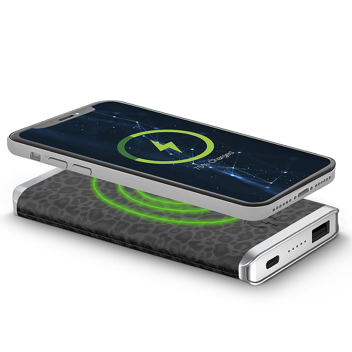 Leather Wireless Charging Power Bank