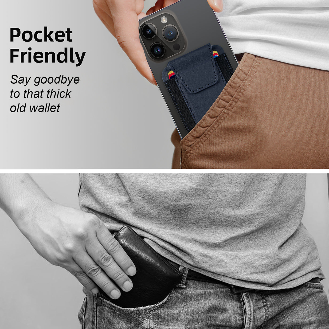 Leather Magnetic Wallet & Tracker