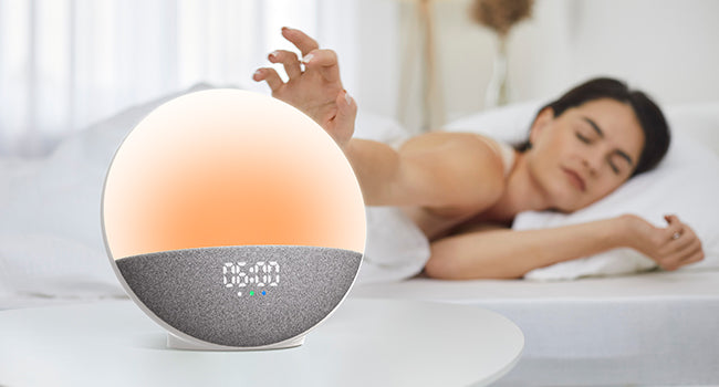 Sun Simulator Alarm Clock and Speaker