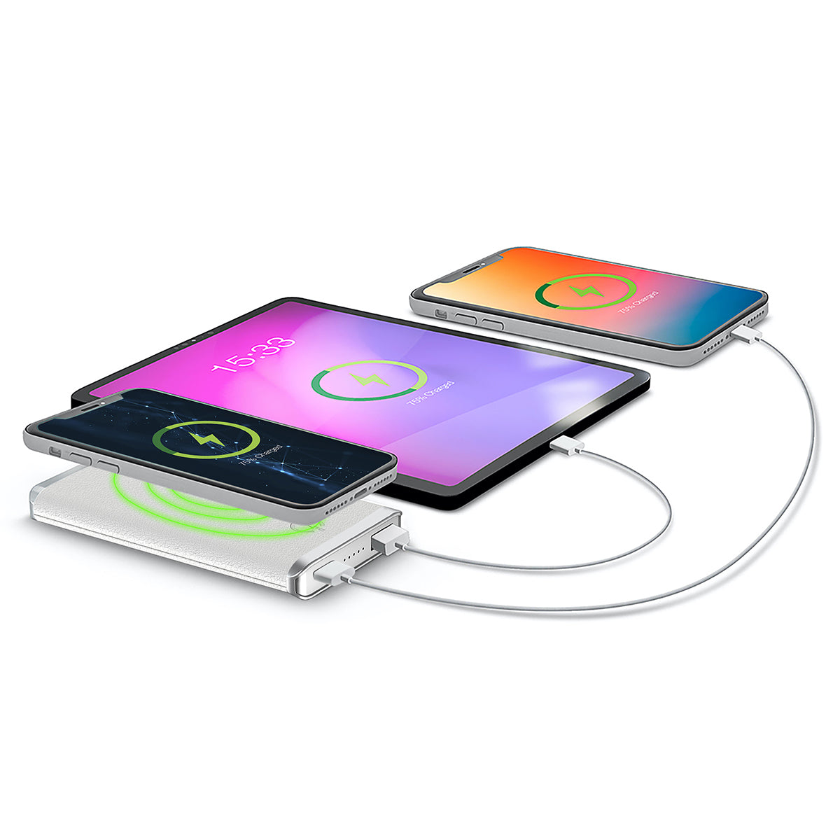 Leather Wireless Charging Power Bank