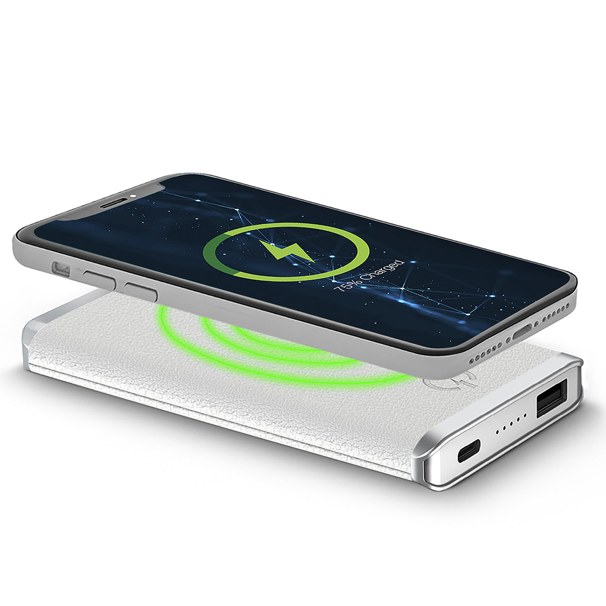 Leather Wireless Charging Power Bank